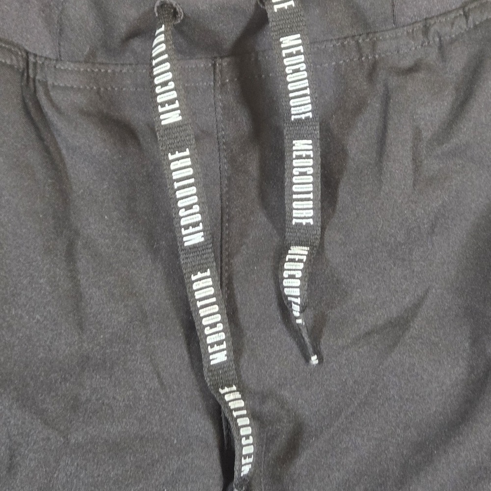 Med Couture Insight Jogger Scrub Pants Womens Small Black Cargo Pocket Medical - Picture 5 of 8